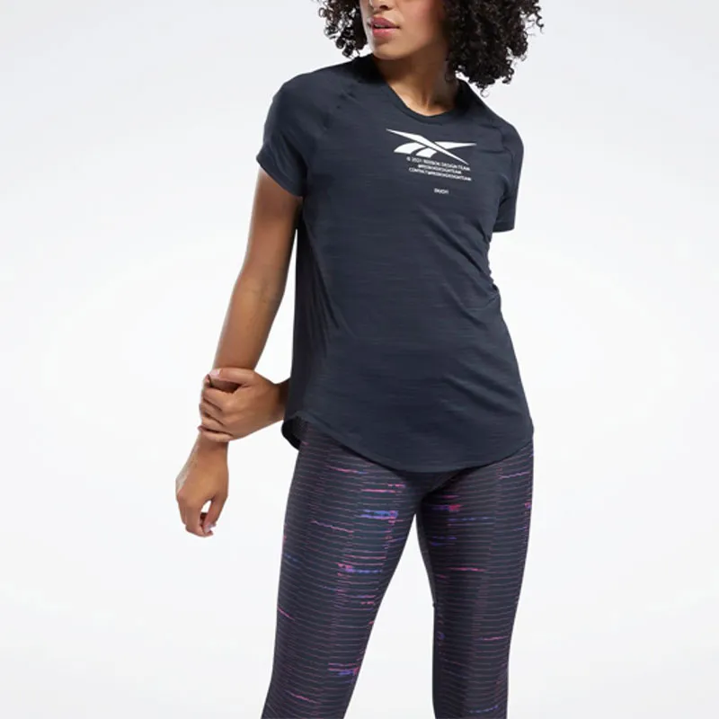 Reebok Ts Run Ac Tee - Run Gr T-Shirt Women's Black-3