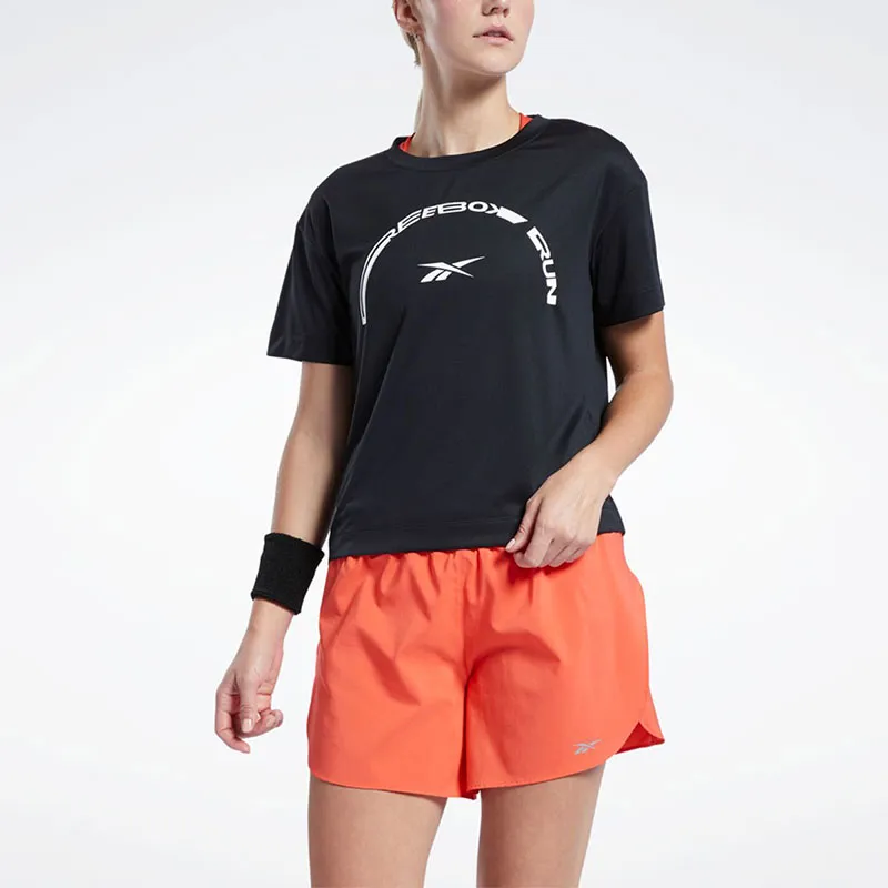 Reebok CYCLED Collection Running SW Graphic Tee T-Shirt Women's Black-3
