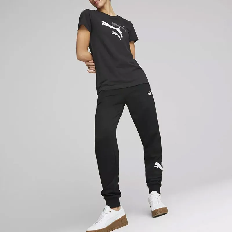 PUMA ESS+ LOGO POWER TEE W T-Shirt Women's Black-2