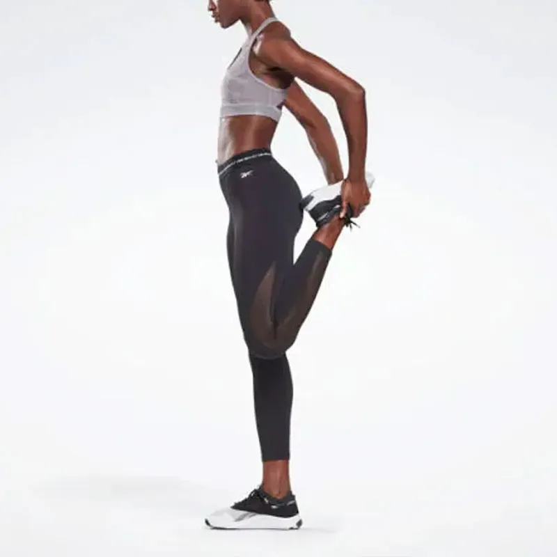 Reebok Lm Lux Racer Bra Aop Sports Underwear Women's Gravity Gray-3