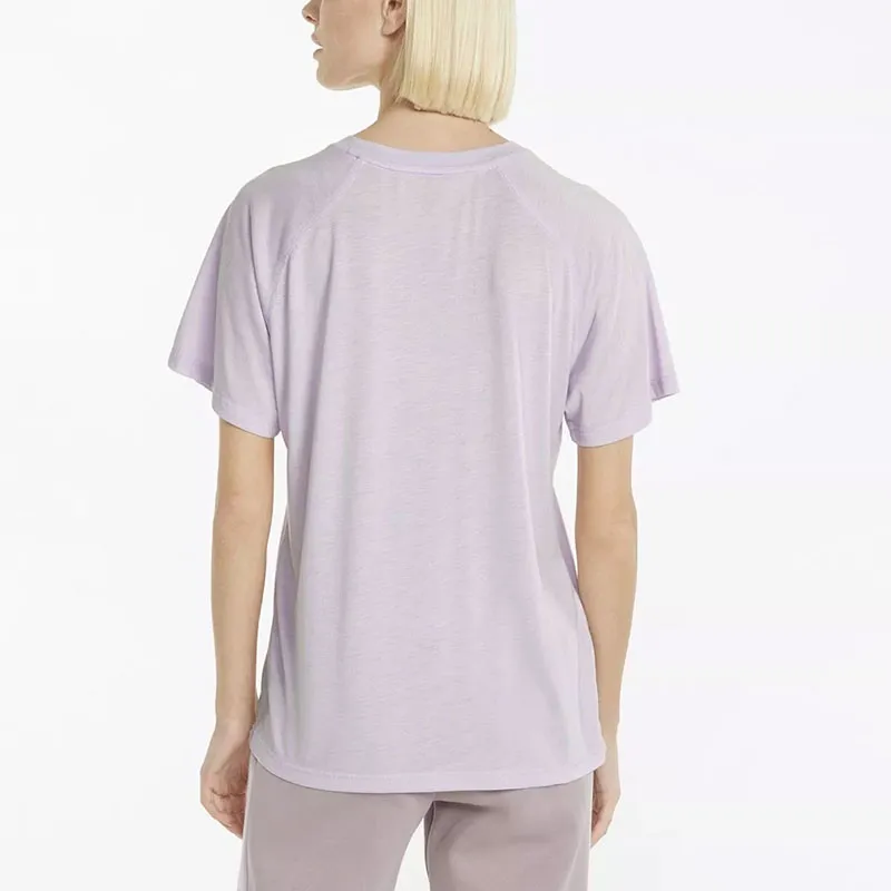 PUMA Raglan Sleeve T-Shirt Women's Purple-4