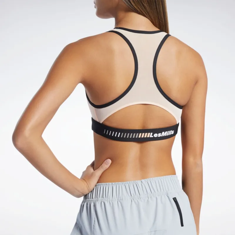 Reebok Lm Lux Racer Pad Bra Sports Underwear Women's Orange-5