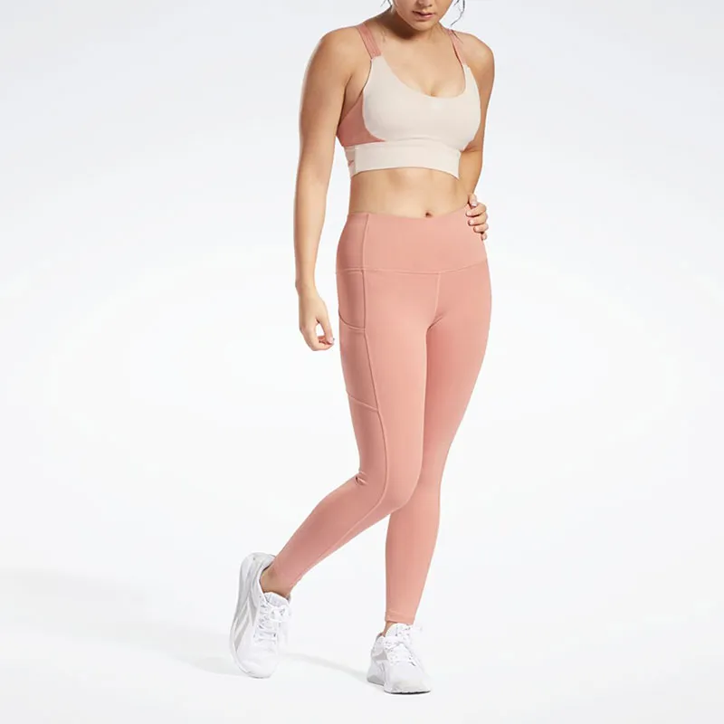 Reebok KIREIFIT SPORTS BRA Sports Underwear Women's Pink-1