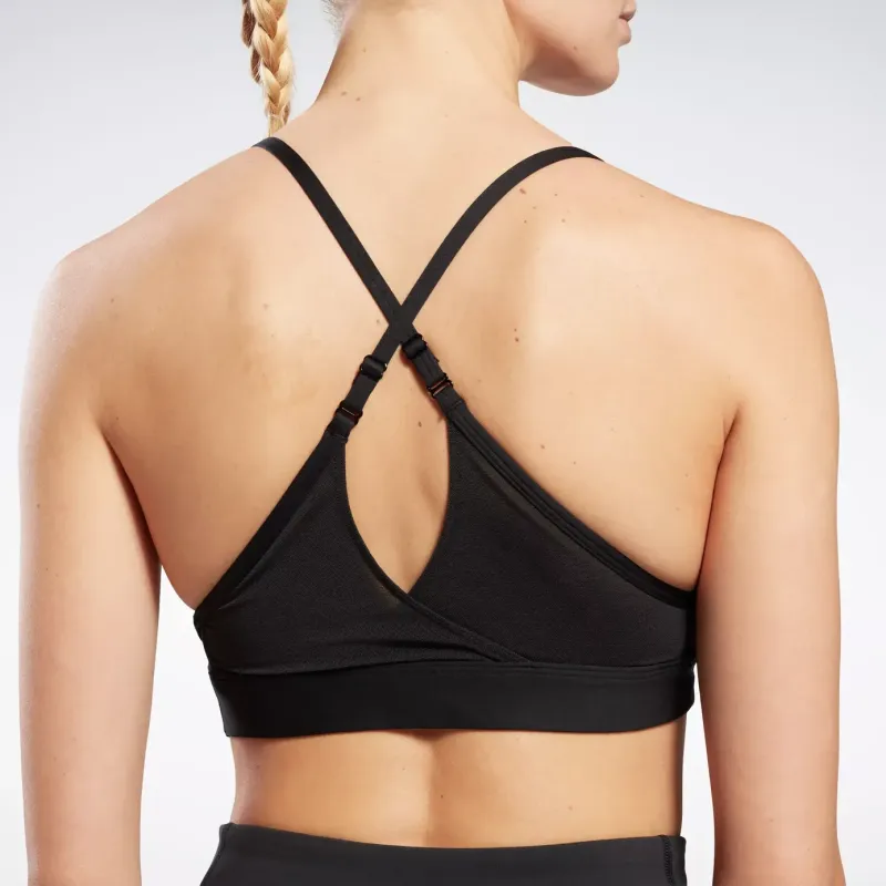Reebok CYCLED Collection LUX STRAPPY SPORTS BRA Sports Underwear Women's Black-4