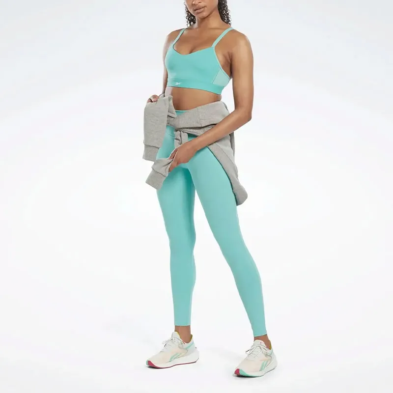 Reebok CYCLED Collection S Lux Strappy Sports Bra Sports Underwear Women's Cyan-1