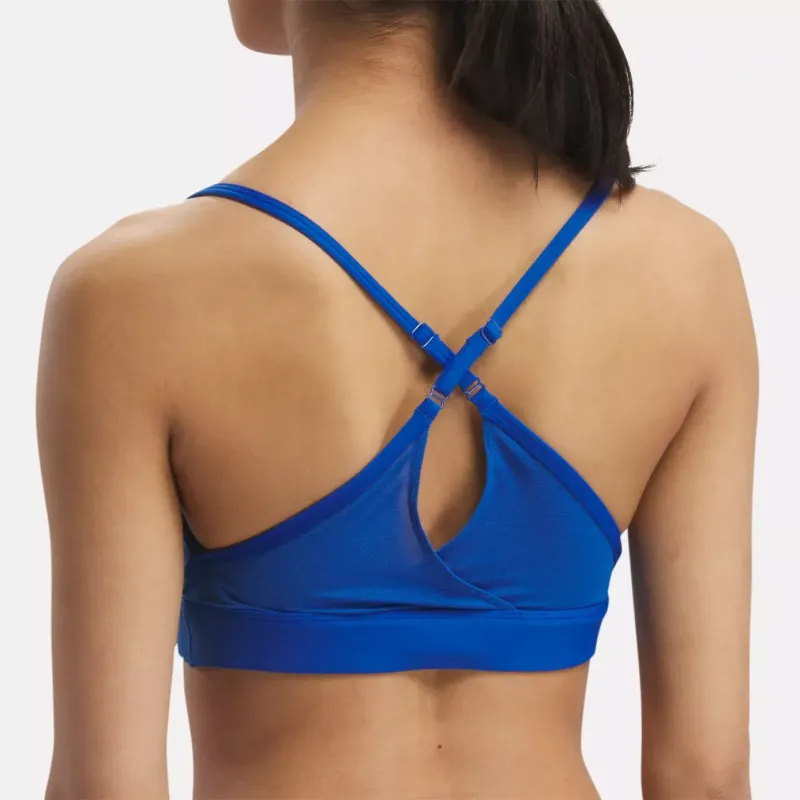 Reebok CYCLED Collection LUX STRAPPY SPORTS BRA Sports Underwear Women's Blue-5