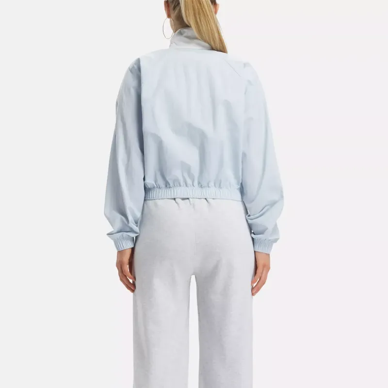 Reebok CYCLED Collection CLASSICS FRANCHISE TRACK JACK Jackets Coats Women's Light Blue-3