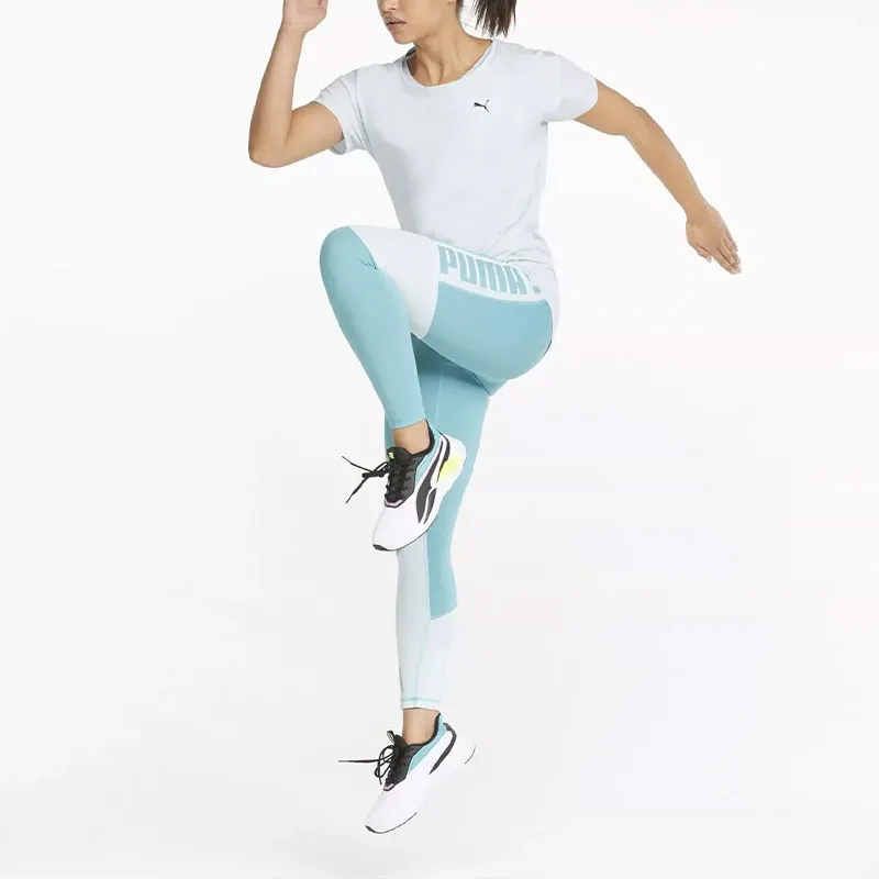 PUMA TRAIN FAVORITE TEE NITRO BLUE T-Shirt Women's Turquoise-2