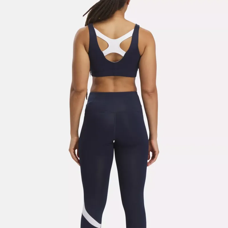 Reebok WORKOUT READY SPORTS BRA Sports Underwear Women's Marine Blue-3