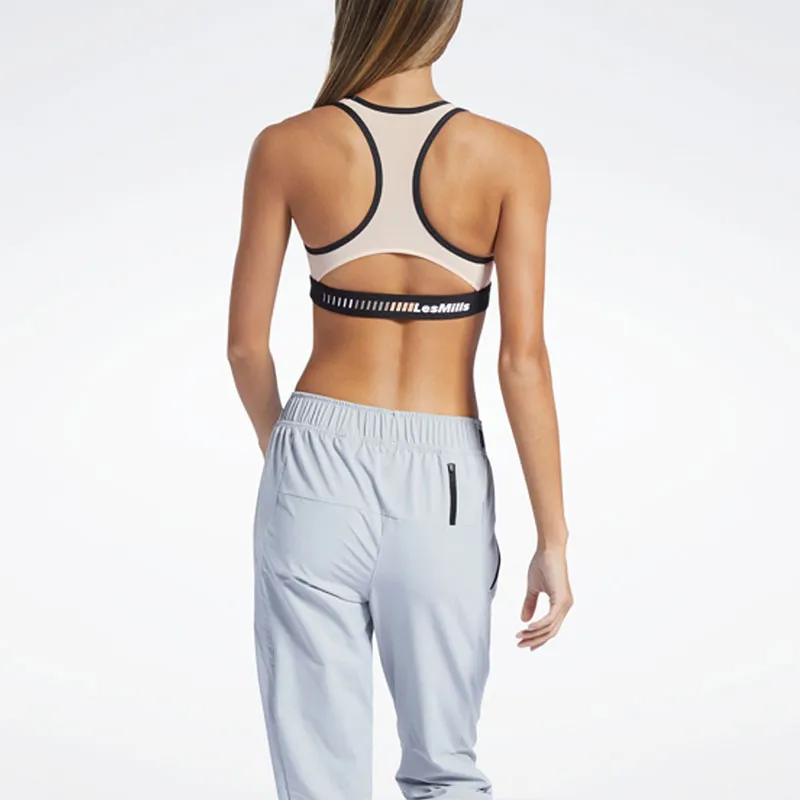 Reebok Lm Lux Racer Pad Bra Sports Underwear Women's Orange-3