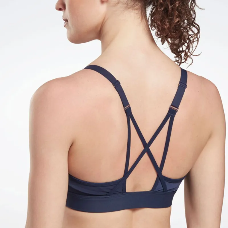 Reebok Ts Lux Strappy Bra- Holid Sports Underwear Women's Marine Blue-4