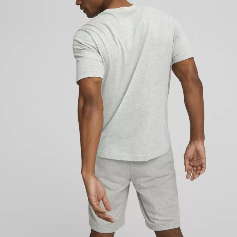 PUMA ESS+ LOGO POWER TEE T-Shirt Men's Gray-3