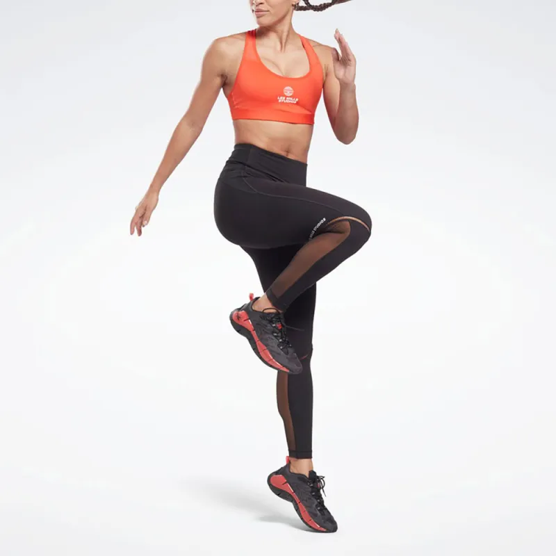 Reebok CYCLED Collection LM Lux Racer Bra Sports Underwear Women's Orange-1