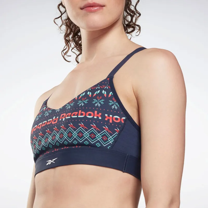 Reebok Ts Lux Strappy Bra- Holid Sports Underwear Women's Marine Blue-5