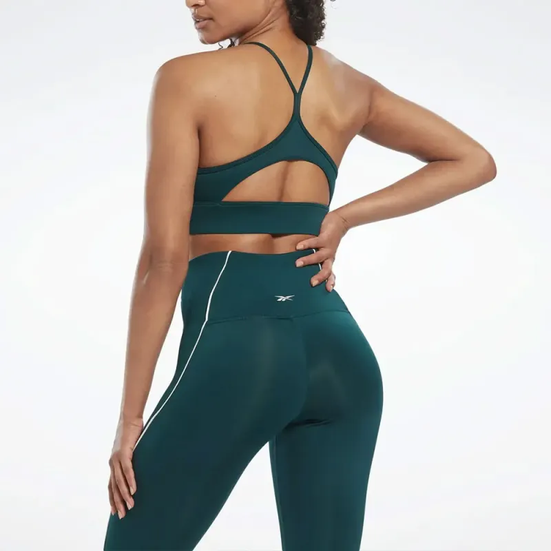 Reebok WOR Tri Back Bra- Pad Sports Underwear Women's Forest Green-3