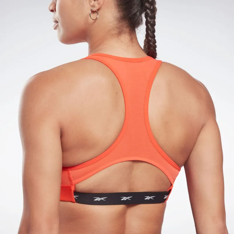 Reebok CYCLED Collection LM Lux Racer Bra Sports Underwear Women's Orange-4