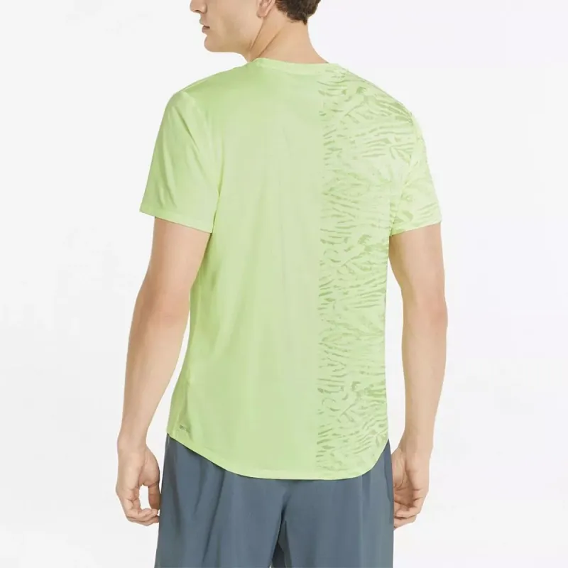 PUMA RUN GRAPHIC SS TEE M FIZZY LIGHT T-Shirt Men's Green-3