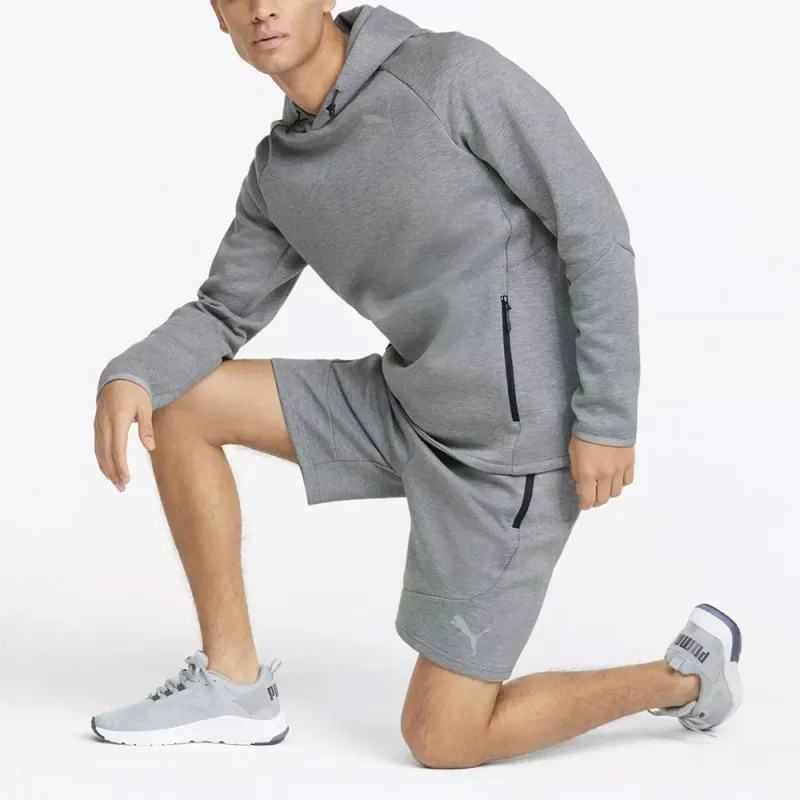 PUMA EVOSTRIPE SHORTS 8' DK MEDIUM GRAY HEATH Casual Shorts Men's Gray-2