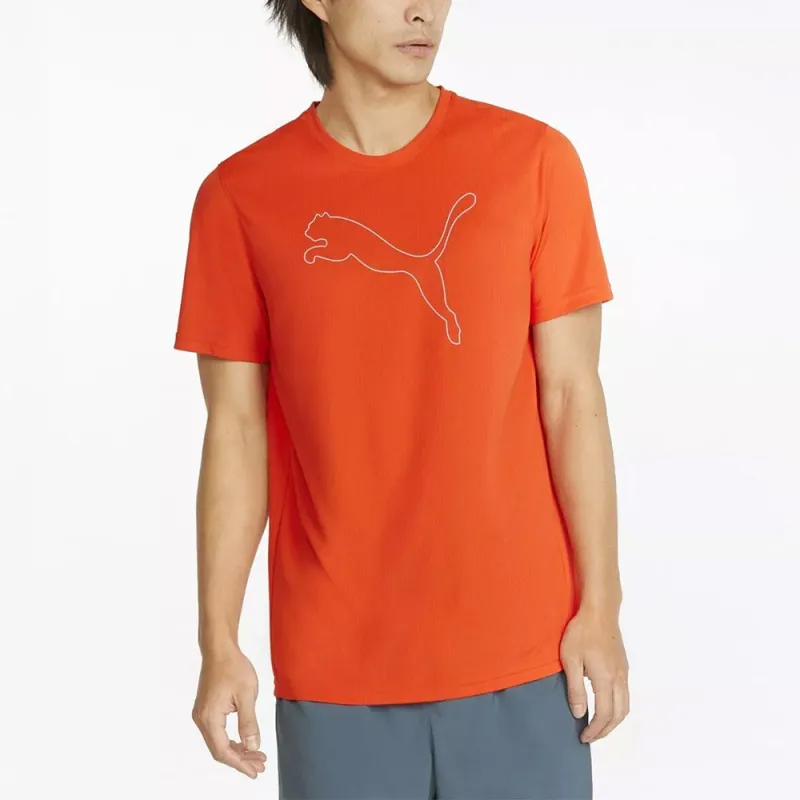 PUMA PERFORMANCE CAT TEE S CHERRY TOMATO T-Shirt Men's Orange-3