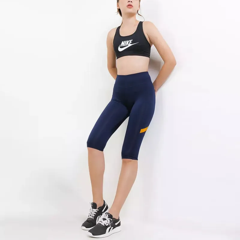Reebok WOR MESH CAPRI LEGGINGS Athletic Trousers Women's Marine Blue-2