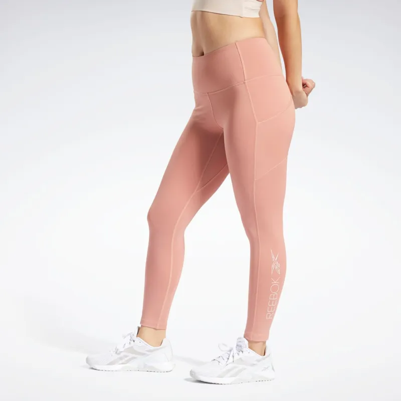 Reebok CYCLED Collection KireiFit Tights Athletic Trousers Women's Coral-3