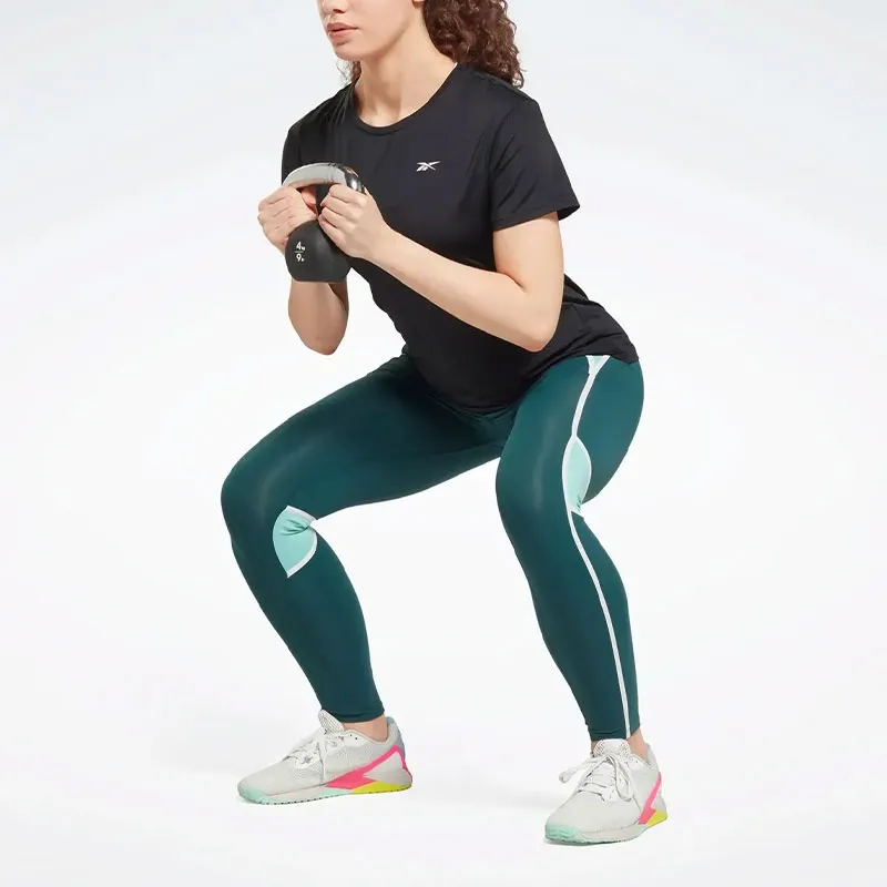 Reebok TS LUX HR TIGHT- CB Athletic Trousers Women's Forest Green-1