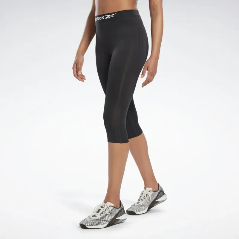 Reebok WORKOUT READY BASIC CAPRI TIGHTS Athletic Trousers Women's Black-3