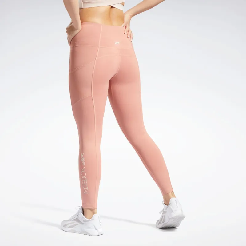 Reebok CYCLED Collection KireiFit Tights Athletic Trousers Women's Coral-2