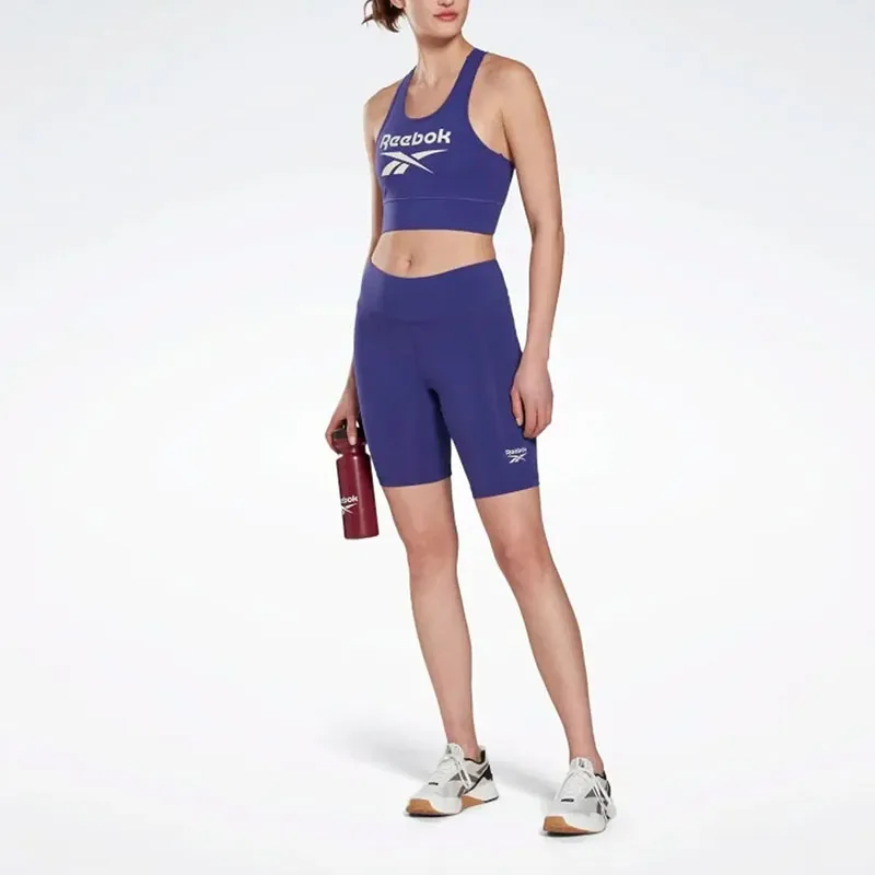 Reebok Identity Fitted Logo Shorts Sports Shorts Women's Purple-1