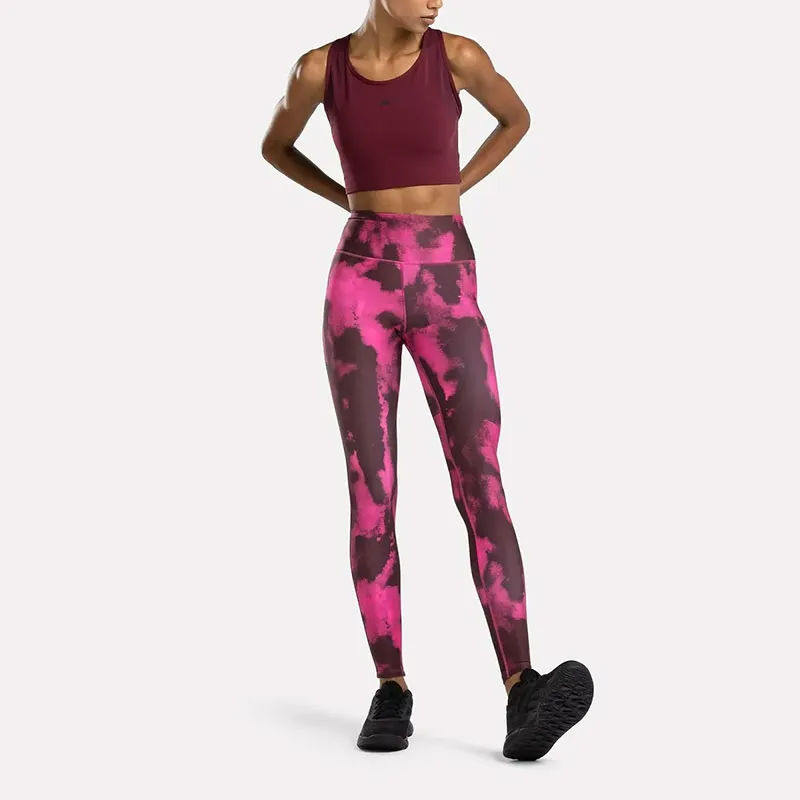 Reebok LUX PERFORM CROP TOP Sports Underwear Women's Red-2
