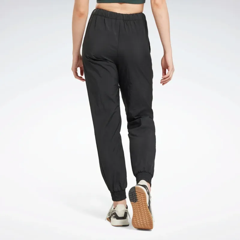 Reebok WORKOUT READY WOVEN JOGGERS Knitted Sports Pants Women's Black-3