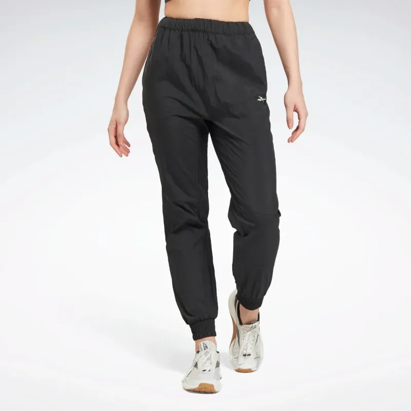 Reebok WORKOUT READY WOVEN JOGGERS Knitted Sports Pants Women's Black-2