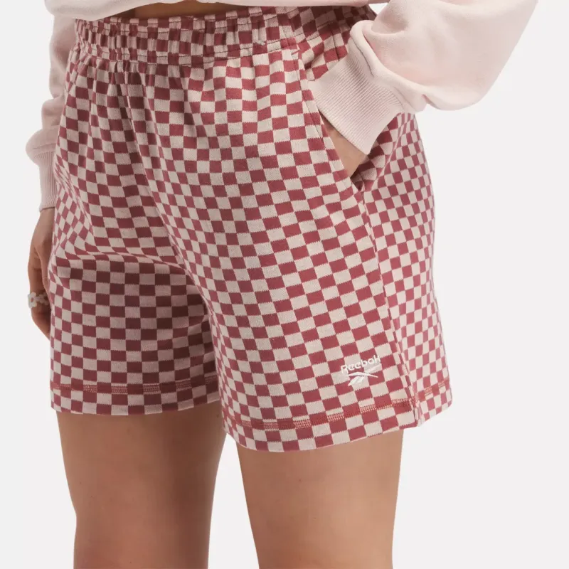 Reebok CLASSICS Y2K ALLOVER PRINT SHORTS Casual Shorts Women's Red-7