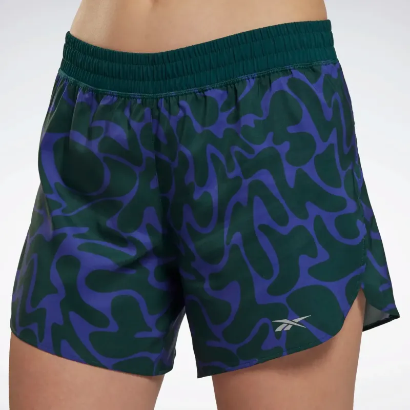 Reebok CYCLED Collection Running Short-AOP Sports Shorts Women's Forest Green-4