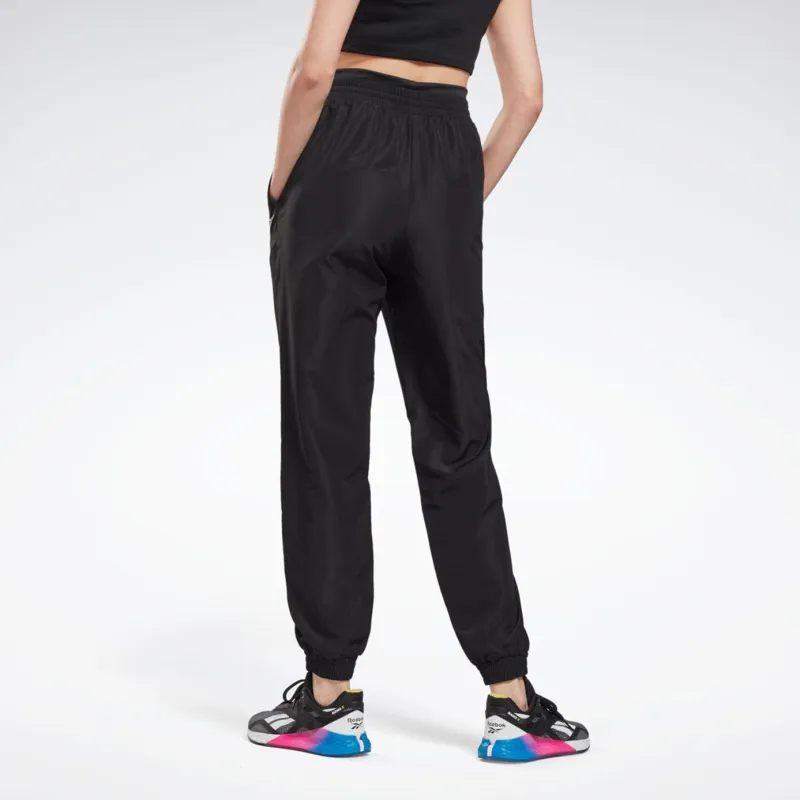 Reebok WOR Woven Pant Knitted Sports Pants Women's Black-3