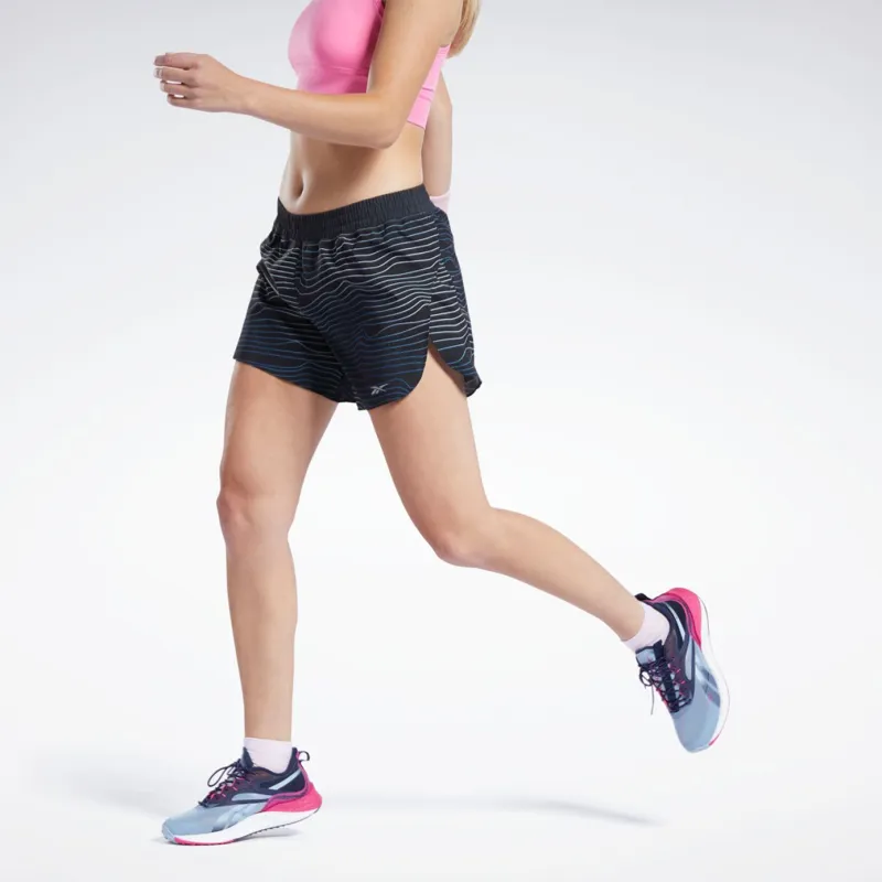 Reebok CYCLED Collection Running Short-AOP Sports Shorts Women's Black-2