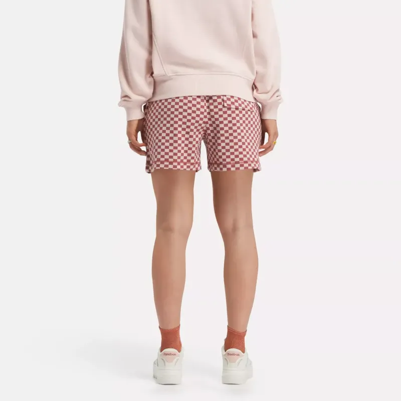 Reebok CLASSICS Y2K ALLOVER PRINT SHORTS Casual Shorts Women's Red-3