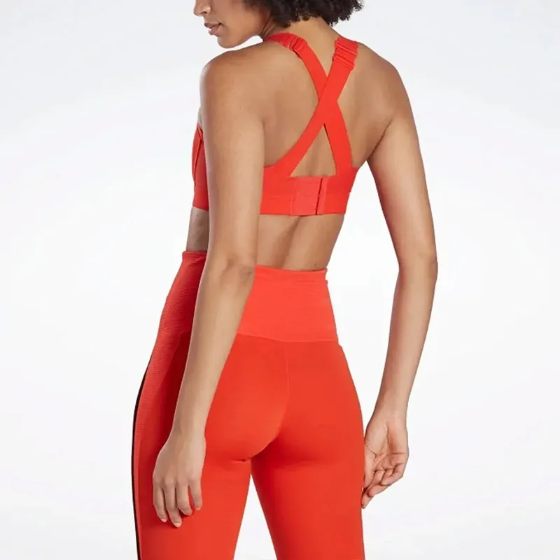 Reebok PureMove+ Bra Motion Sense ™ Sports Underwear Women's Red-4
