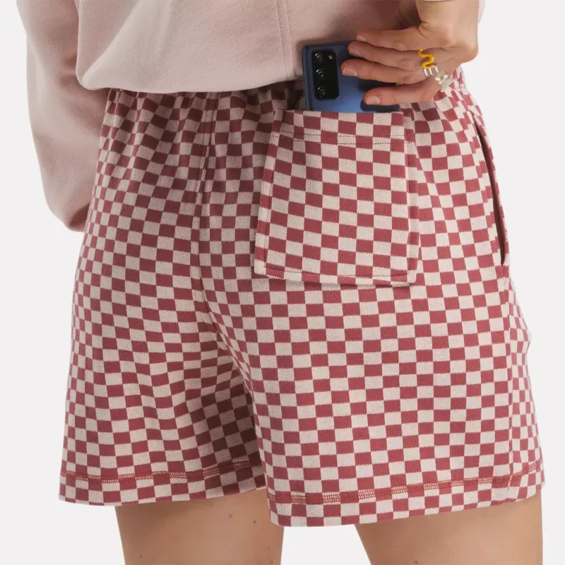 Reebok CLASSICS Y2K ALLOVER PRINT SHORTS Casual Shorts Women's Red-6