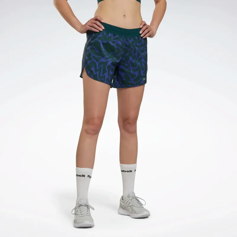 Reebok CYCLED Collection Running Short-AOP Sports Shorts Women's Forest Green-1
