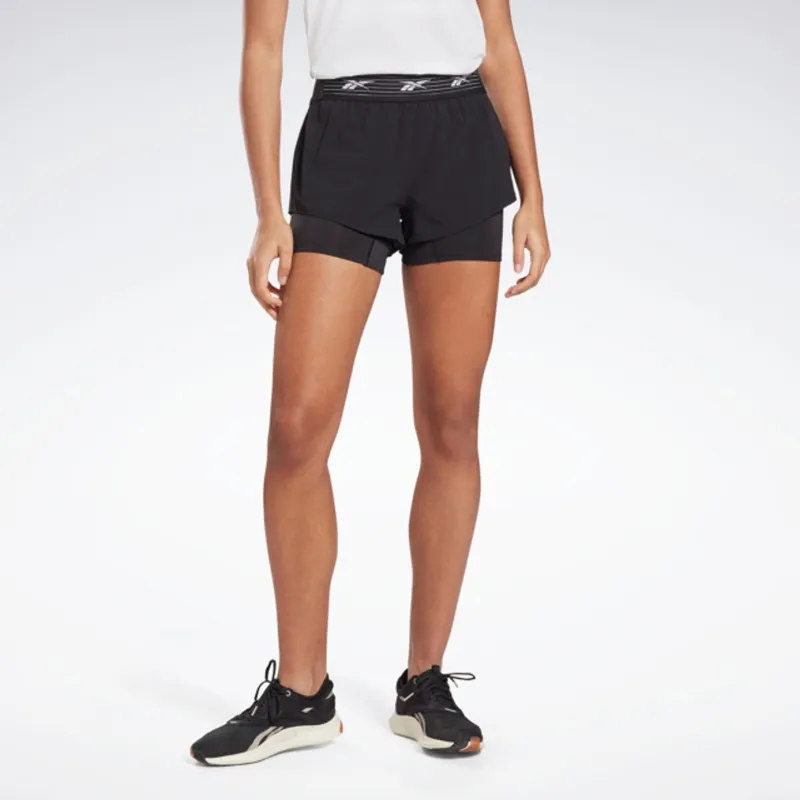 Reebok Ts Epic Short 2 In 1 Sports Shorts Women's Black-3