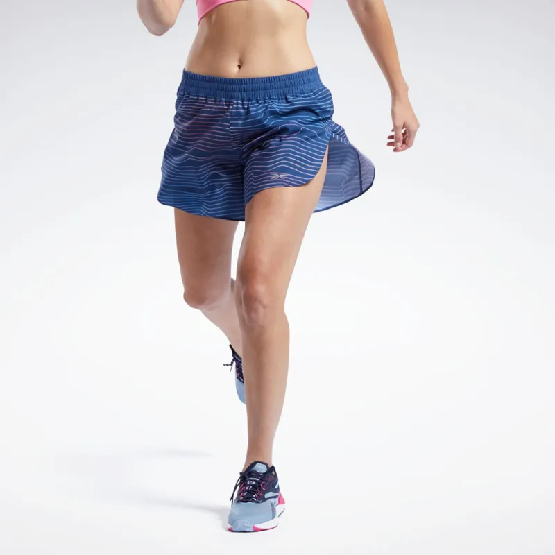 Reebok CYCLED Collection Running Short-AOP Sports Shorts Women's Blue-3