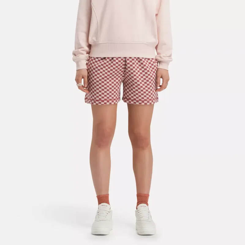 Reebok CLASSICS Y2K ALLOVER PRINT SHORTS Casual Shorts Women's Red-2