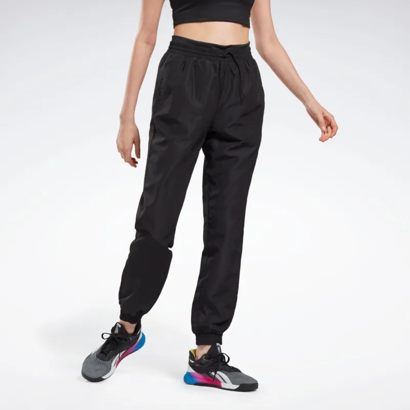 Reebok WOR Woven Pant Knitted Sports Pants Women's Black-2