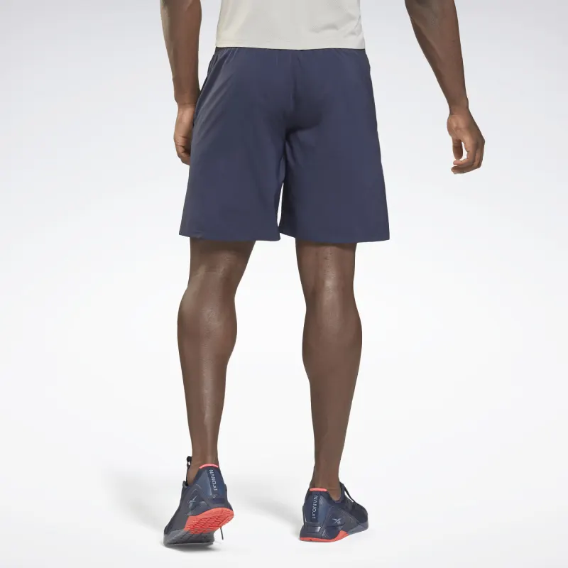 Reebok Epic Lightweight Graphic Sports Shorts Men's Marine Blue-3