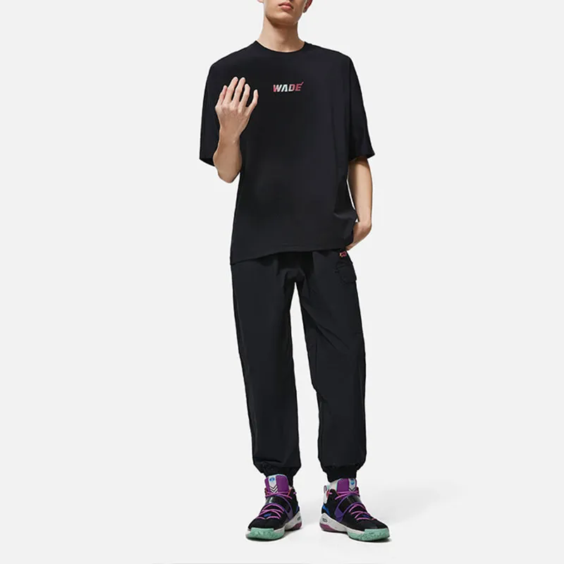 LiNing Raglan Sleeve T Shirt Men's Black-2