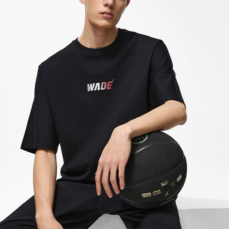 LiNing Raglan Sleeve T Shirt Men's Black-3