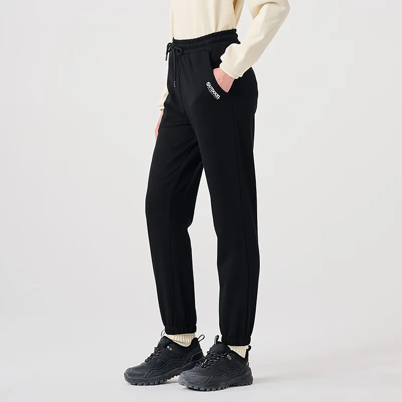 OUTDOOR PRODUCTS Knitted Sweatpants Women's Black-5