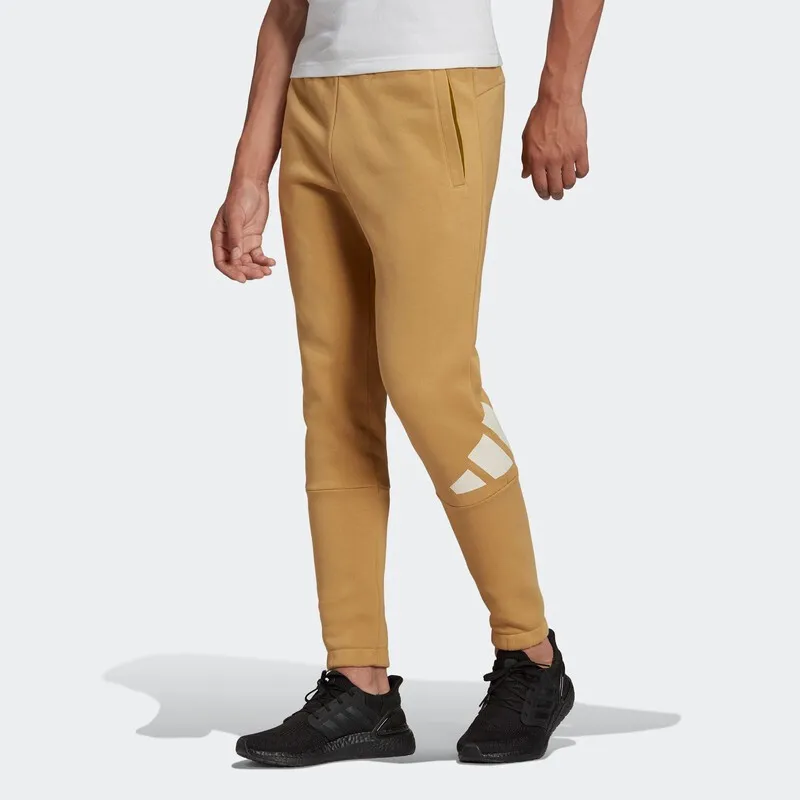 Adidas Knitted Sports Pants Men's Khaki-1