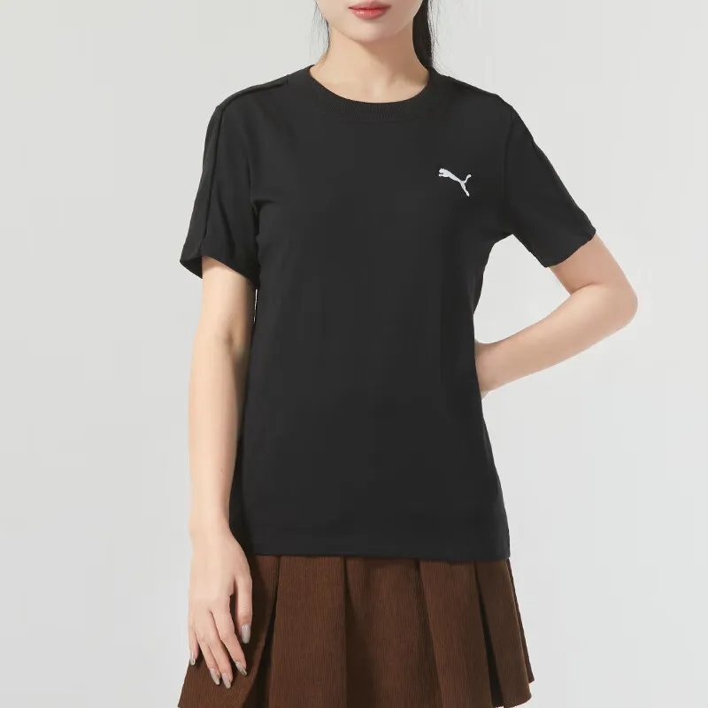 PUMA Set in Sleeve T Shirt Women's Black-2